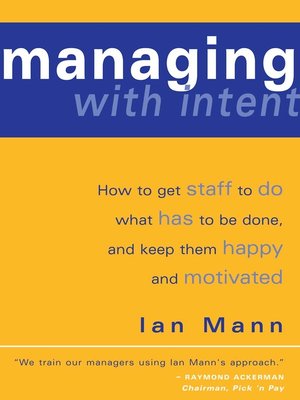 cover image of Managing with Intent